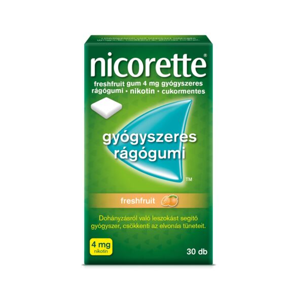 Nicorette Freshfruit 4 mg gyógyszeres rágógumi (30x)