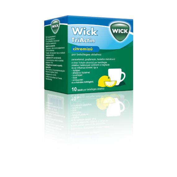 Wick TriActin citrom ízű por belsőleges oldathoz (10x)