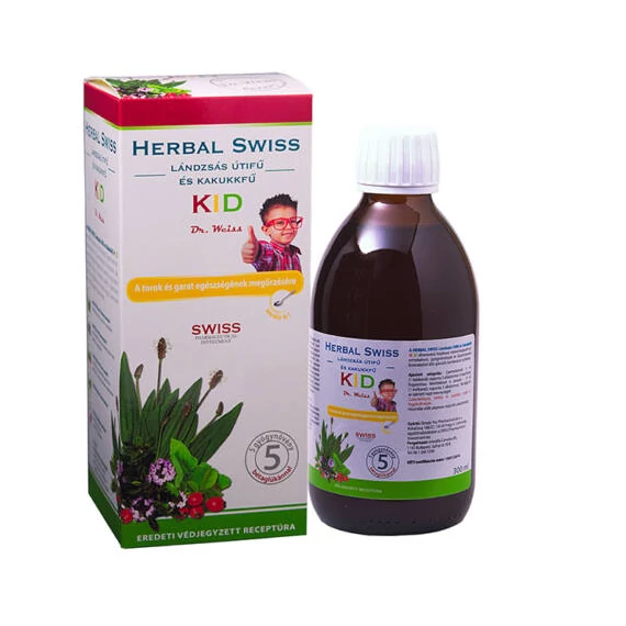 Herbal Swiss Kid Lándzsás útifű-Kakukkfű étr.k.fol (300ml)