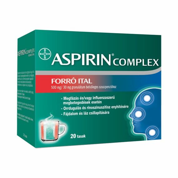 Aspirin Complex forró ital 500mg/30mg gran. szuszp (20x)