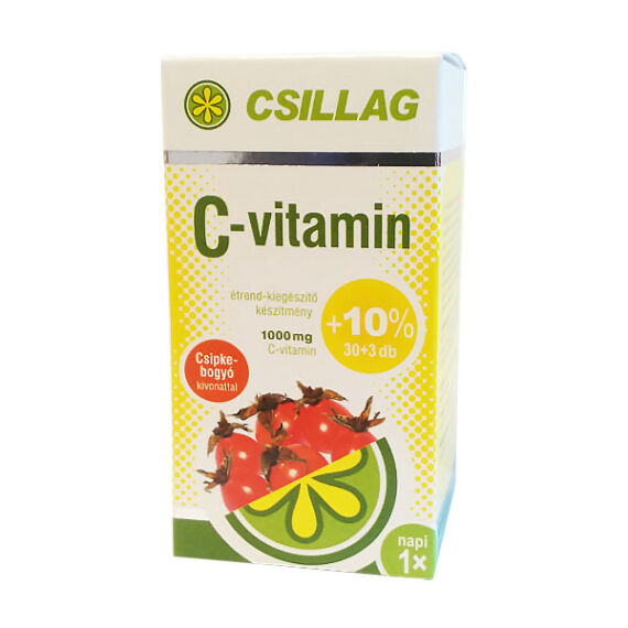 Csillag C-vitamin 1000 mg filmtabletta (30x+3x)