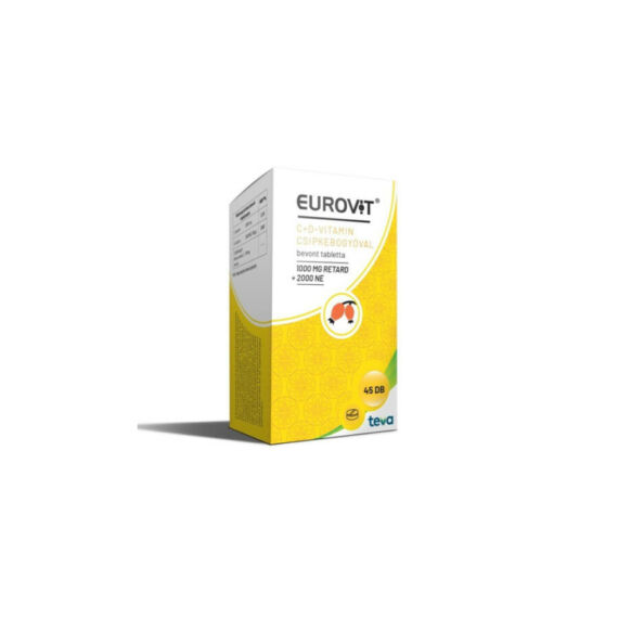 Eurovit C+D vitamin csipkebogyóval bevont tabl. (45x)
