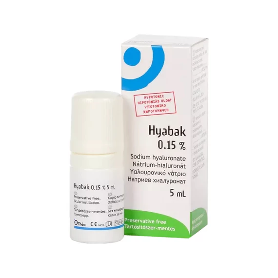 Hyabak 0,15% nedvesítő szemcsepp (5ml)