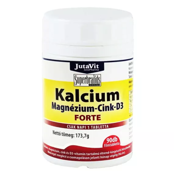 JutaVit Calcium+Magnézium+Cink tabletta forte (90x)