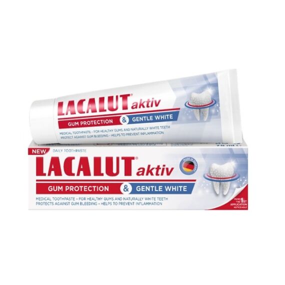 Lacalut fogkrém Aktiv Gum Protection&amp;Gentle White (75ml)