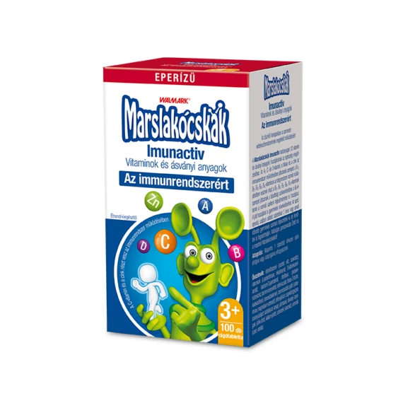 Marslakócskák imunactiv eper ízű rágótabletta (100x)