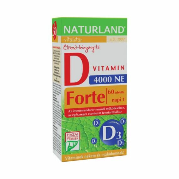 Naturland D vitamin Forte tabletta (60x)