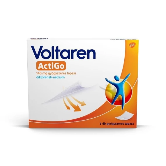 Voltaren ActiGo 140 mg gyógyszeres tapasz (5x)