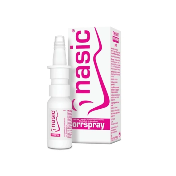 Nasic 1 mg/ml+50mg/ml oldatos orrspray feln/gyerm. (1x10ml beépített szórófej)