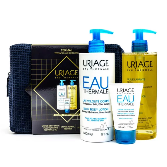 Uriage Termál testápolási csomag 2022 száraz/érz.b (500ml+500ml+50ml)