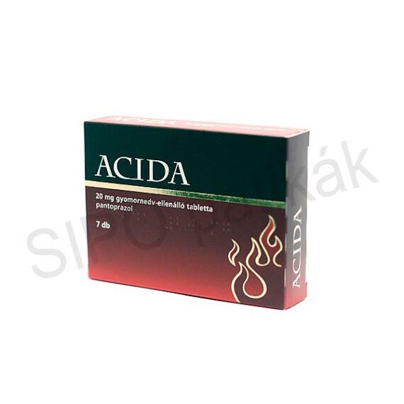 Acida 20 mg gyomornedv-ellenálló tabletta (14x (AL/PVC-PVDC-PA/AL))