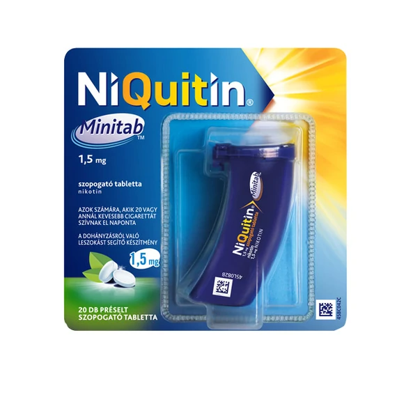 NiQuitin Minitab 1,5 mg préselt szopogató tabletta (1x20)