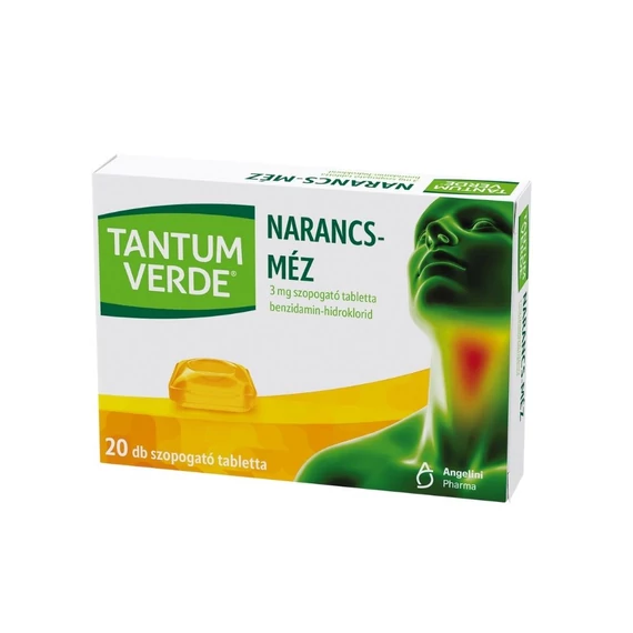 Tantum Verde narancs-méz 3 mg szopogató tabletta (20x trilamin.csom.)