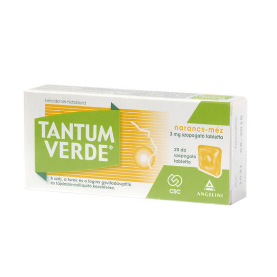 Tantum Verde narancs-méz 3 mg szopogató tabletta (20x trilamin.csom.)