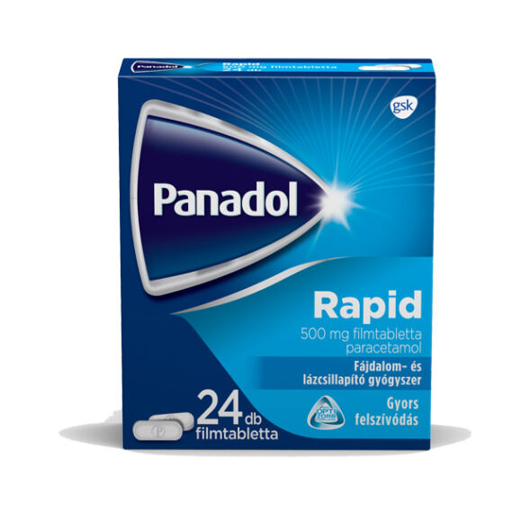 Panadol Rapid 500 mg filmtabletta (24x (gyerekbiztos))