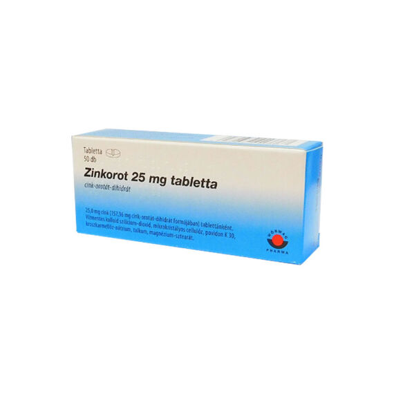 Zinkorot 25 mg tabletta (50x)