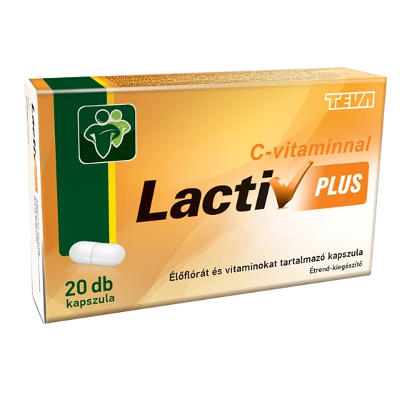 Lactiv Plusz kapszula 20x élőflórát és vitaminokat tartalmazó speciális - gyógyászati célra szánt - tápszer