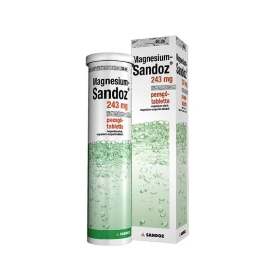 Magnesium-Sandoz 243mg pezsgőtabletta (20x)
