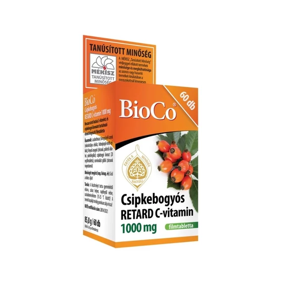 BioCo Csipkebogyó C-vitamin 1000mg retard tabletta (60x)