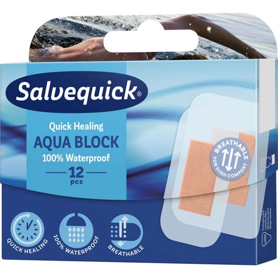 Salvequick Aqua Block sebtapasz (12x)