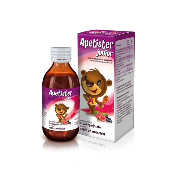 Apetister Junior oldat málna-feketeribizli (100ml)