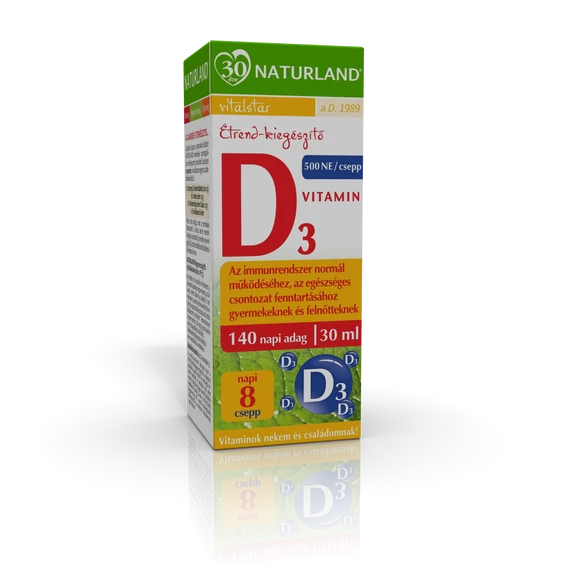 Naturland D3 vitamin étrkiegészítő csepp (30ml)