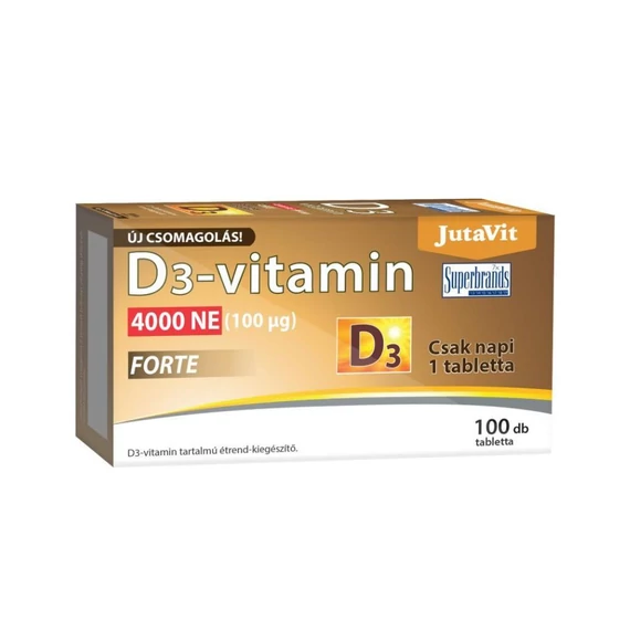 JutaVit D3-vitamin 4000NE FORTE tabletta (100x)