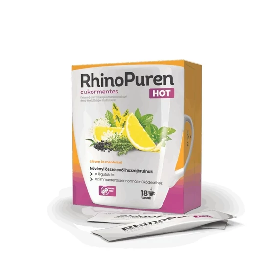 RhinoPuren HOT cukormentes italpor tasakban (18x)