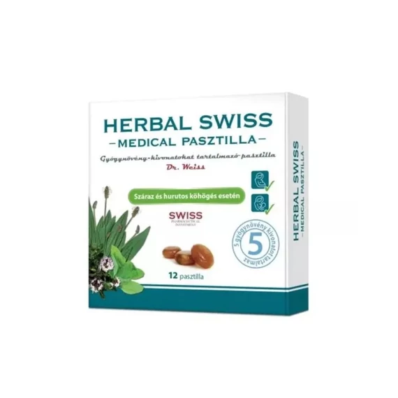 Herbal Swiss Medical pasztilla (12x)