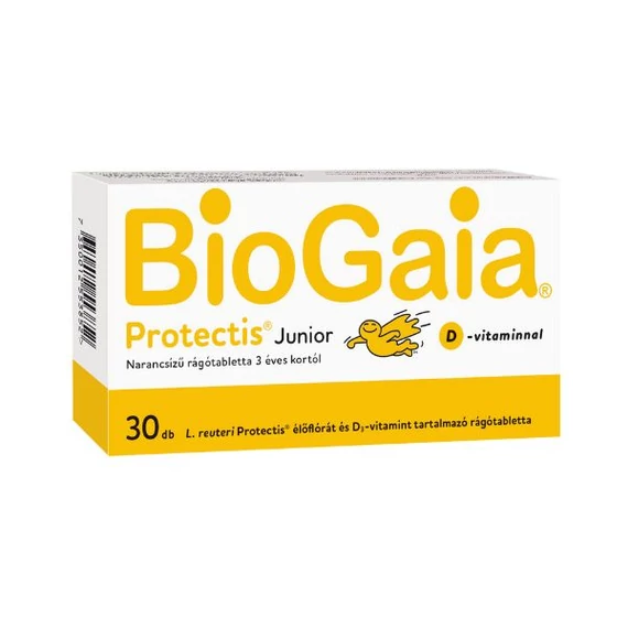 BioGaia Protectis Junior D3 étrendk.rágótabl. nar. (30x)