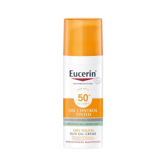 Eucerin Sun Oil Control F50+ nap.kr-gél light szín (50ml)
