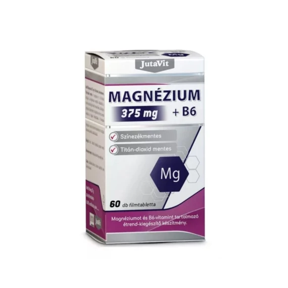 JutaVit Magnézium 375 mg+B6 tabletta (60x)