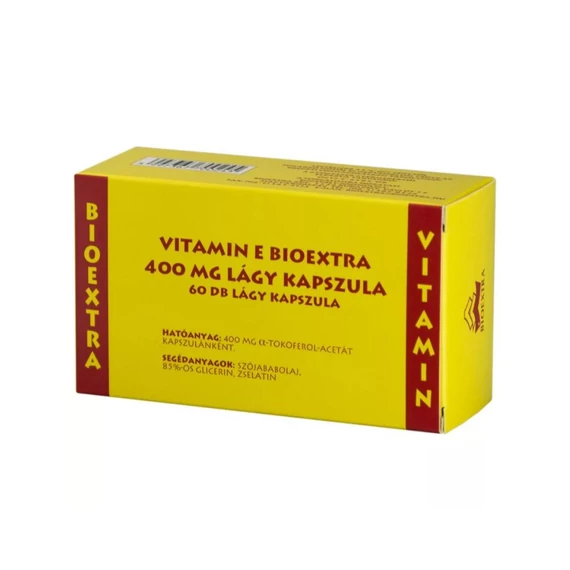 Vitamin E Bioextra 400 mg lágy kapszula (60x)