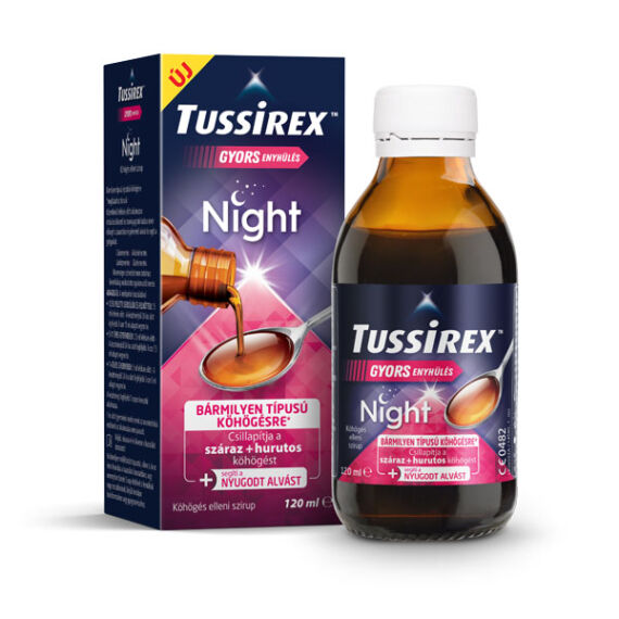 Tussirex Night szirup köhögésre (120ml)