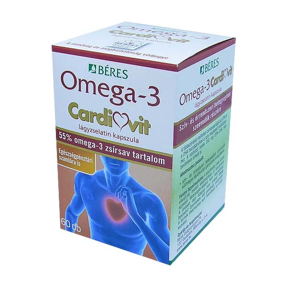 Béres Cardiovit Omega-3 lágyzselatin kapszula (60x)