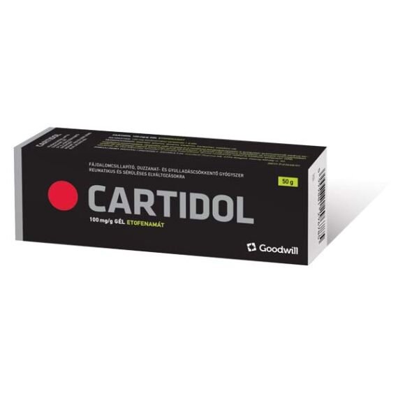 Cartidol 100 mg/g gél (1x 50g al tubusban)