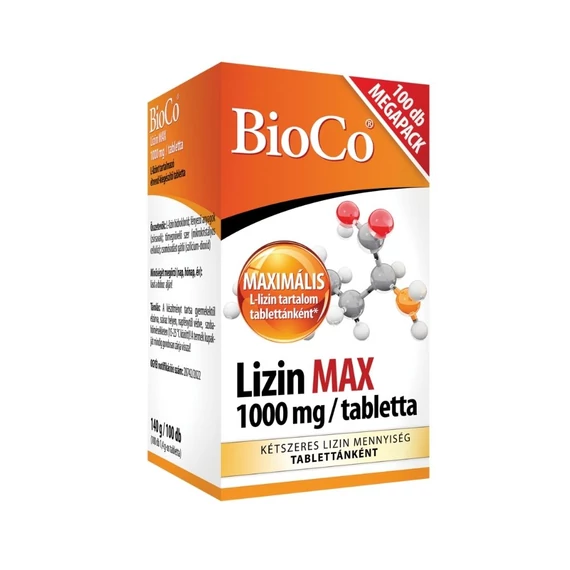 BioCo Lizin Max 1000 mg tabletta (100x)