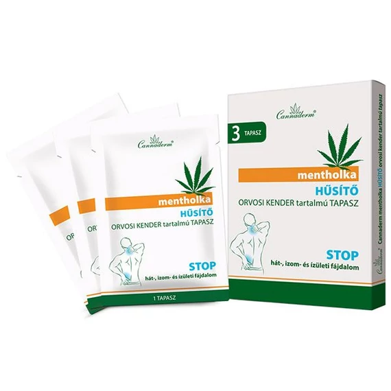 Cannaderm Mentholka tapasz hűsítő (3x)