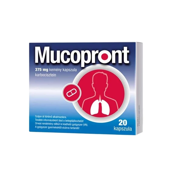 Mucopront 375 mg kemény kapszula (20x)