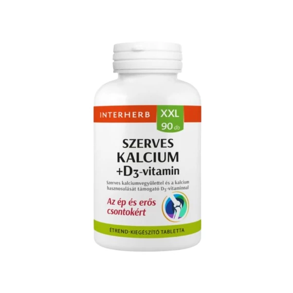 Interherb XXL Szerves Ca D3 tabletta (90x)