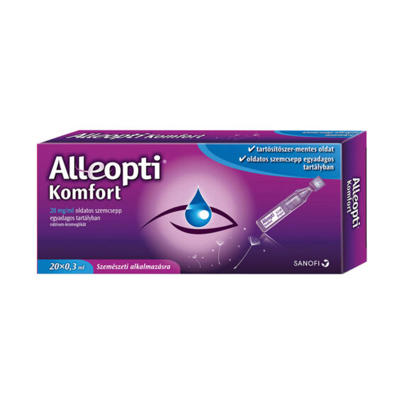 Alleopti Komfort 20 mg/ml oldatos szemcsepp (20x (tartályban))