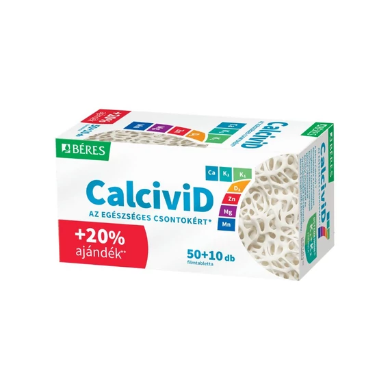 Béres Calcivid 7 étrendkiegészítő filmtabletta ((50+10)x)