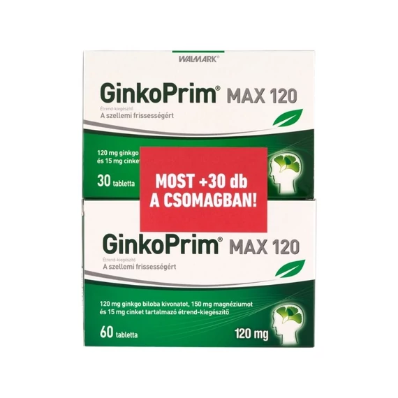 GinkoPrim Max 120 mg tabletta (60x+30x)