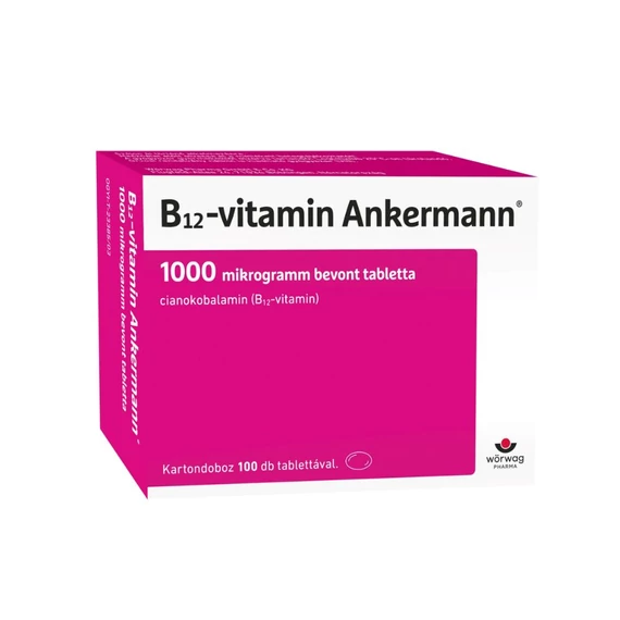 B12-vitamin Ankermann 1000 mcg bevont tabletta (100x)