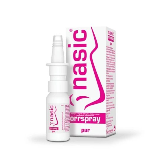 Nasic Pur 1 mg+50 mg/ml old.orrspray felnőtt/gyerm (10ml)