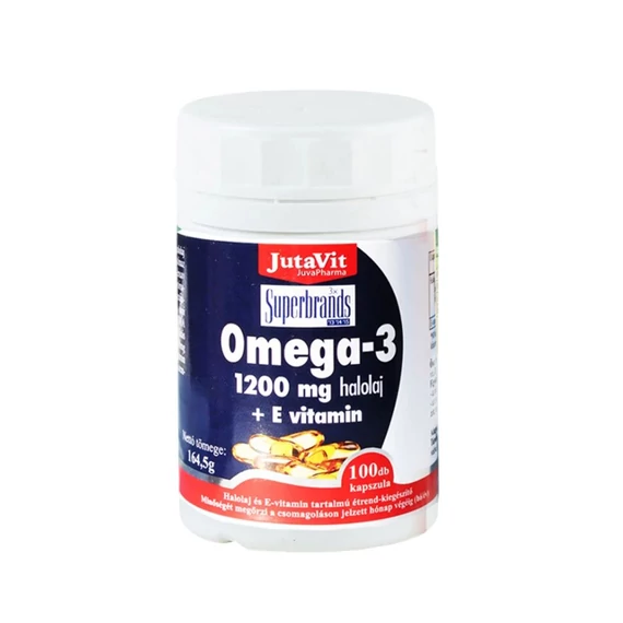 JutaVit Omega-3 1200 mg + E vitamin kapszula (100x)