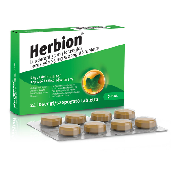 Herbion borostyán 35 mg szopogató tabletta (24x)