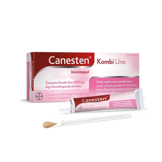 Canesten Kombi Uno 500mg hüvelykapsz. /krém (1x+20g)