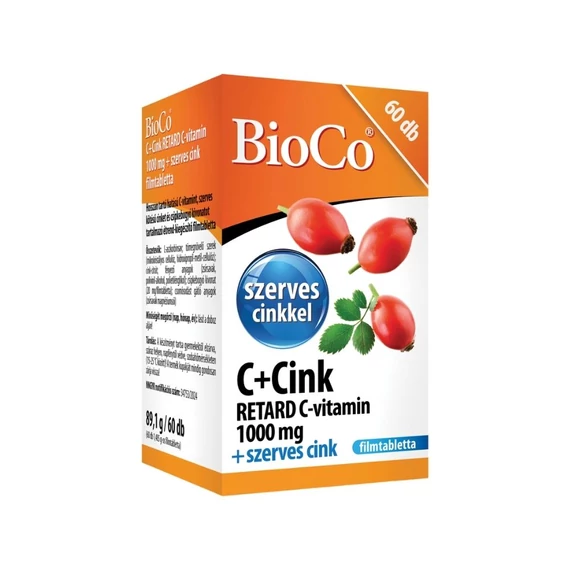 Bioco C+Cink retard C 1000mg filmtabletta (60x)