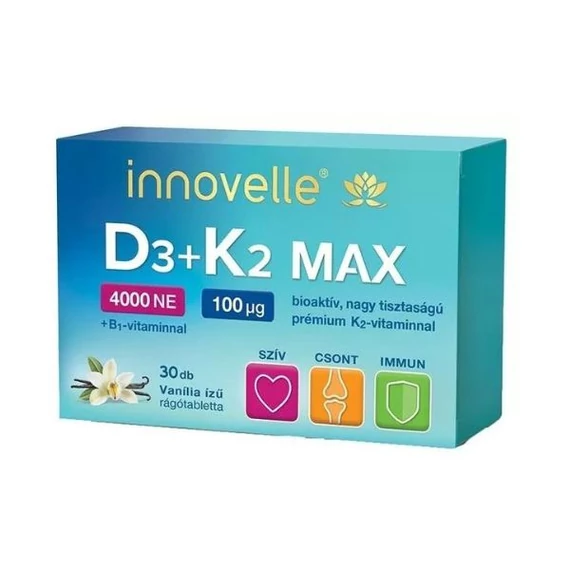 Innovelle D3+K2 Max 4000NE rágótabletta (30x)